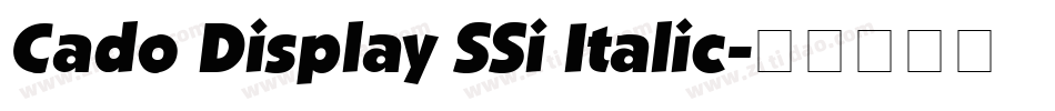 Cado Display SSi Italic字体转换